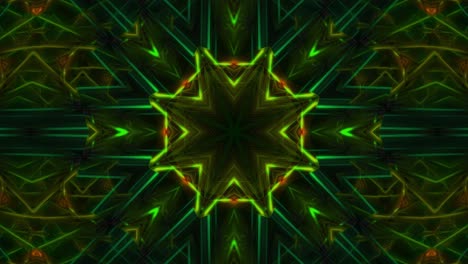 Eleganter-Geometrischer-Abstrakter-Kaleidoskop-Hintergrund,-Schleifenanimation