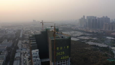 Neubau-Von-Gebäuden-In-Neu-Entwickelten-Gebieten-In-China,-Guangzhou,-Guangdong
