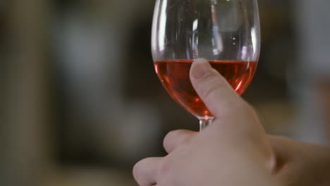 Woman-Holds-A-Glass-Of-Wine