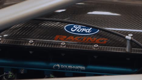 Carbon-Fiber-Ford-Racing-Engine-Cover-of-a-Ford-GT-GT3