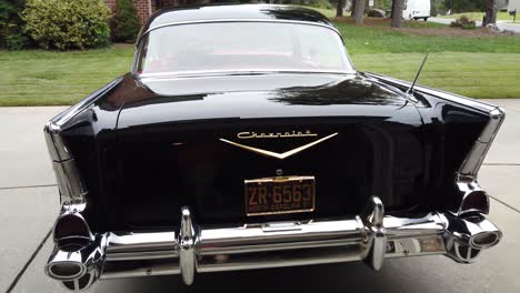 La-Parte-Trasera-De-Un-Clásico-Chevrolet-Bel-Air-De-1957.