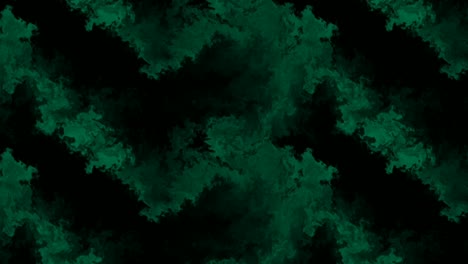 Dark-green-colors-abstract-painting,-forest-feel---animation