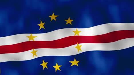 Bandera-De-Cabo-Verde-Ondeando-En-El-Viento.