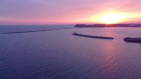 aerial-peaceful-sunrise-over-a-lake