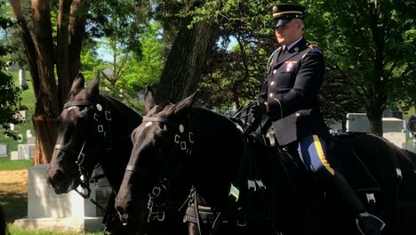 Der-Trauerzug-Des-Caisson-Platoons-Ist-Eine-Ehrenvolle-Tradition-Auf-Dem-Friedhof-Von-Arlington