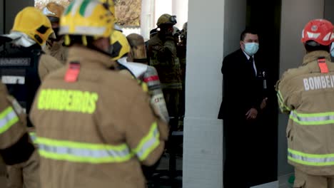 Feuerwehrleute-Reagieren-Auf-Einen-Covid-19-Krankenhausbrand-In-Brasilia,-Brasilien