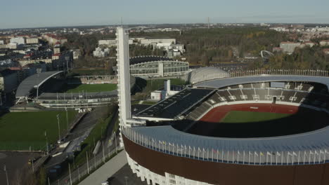 Olympiastadion-Und-Fußballstadion-Bolt-Arena-In-Helsinki,-Finnland