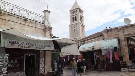 Bazar-O-Zoco-En-La-Ciudad-Vieja-De-Jerusalén,-Israel