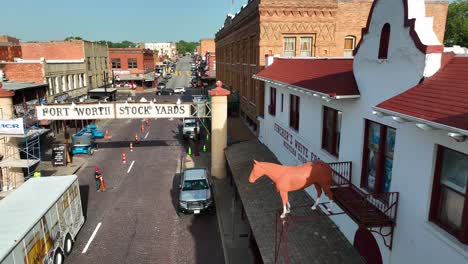 Fort-Worth-Stockyards-near-Dallas-are-top-famous-historic-Old-Wild-West-visitor-attraction
