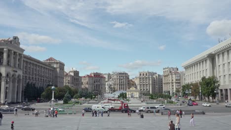 Kyiv-Maidan-Square-on-Sunny-Day-in-August-2021