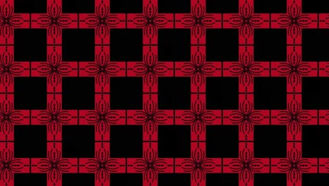 Schwarzes,-Nahtloses-Muster-Mit-Roten-Elementen,-Folienanimation