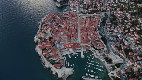 Birds-eye-perspective-in-Dubrovnik-Croatia