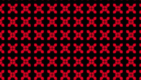 Patterns-are-made-in-red-color-on-a-black-background-animation