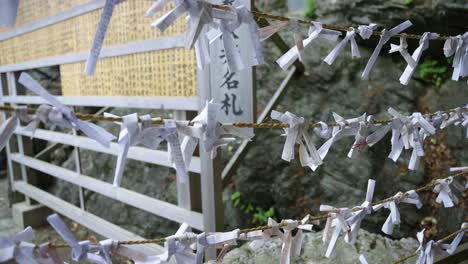 Japanese-Fortune-and-Good-Luck-Tags-at-Husband-and-Wife-Shrine,-Meoto-Iwa