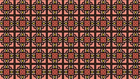 Seamless-pattern-with-floral-design-and-square-ornaments