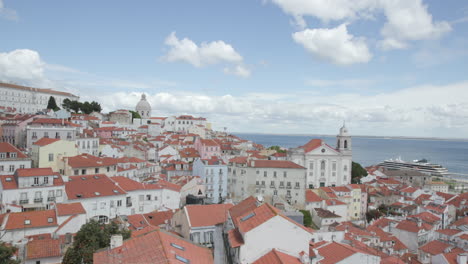 A-panoramic-view-of-Lisbon,-Portugal