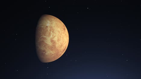 planet-venus-moving--in-space