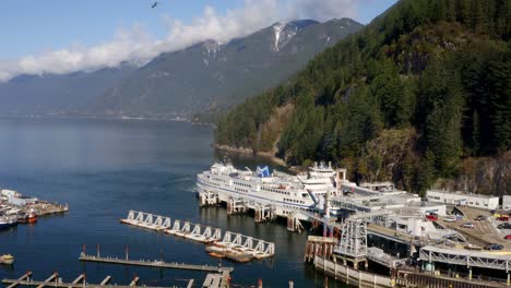 Terminal-De-Ferries-De-BC-En-Horseshoe-Bay-En-Vancouver,-BC,-Canadá