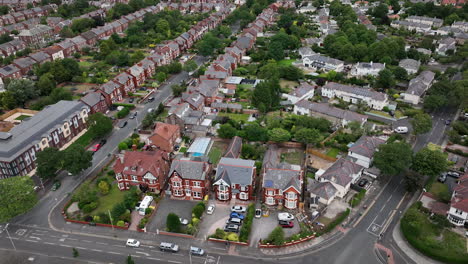 British-town-of-Southport-and-victorian-homes-aerial