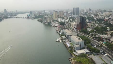 Eine-Wunderschöne-Aussicht-Auf-Die-Insel-Victoria-In-Lagos,-Nigeria