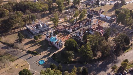 Aerial-view-of-magical-The-Children's-Republic-Amusem,nt-Park-in-La-Plata,Buenos-Aires