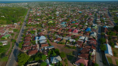 Aerial-view-of-Tanga-city,-Tanzania