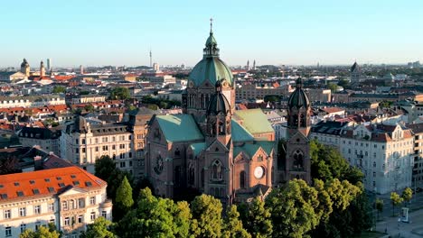 Aerial-view-Lukas-Church-Munich