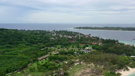 Antena-Baja-De-Las-Islas-Tropicales-Gili-Trawangan-Y-Meno-En-Un-Día-Nublado-En-Indonesia