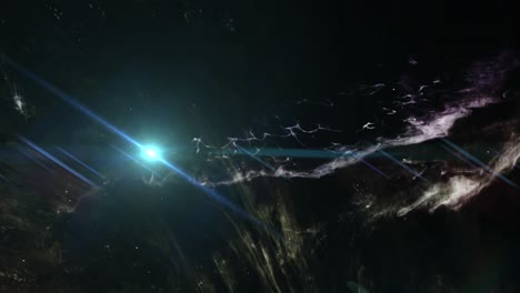 Grupos-De-Nubes-Nebulares-Moviéndose-Y-Fusionándose-En-El-Universo-Oscuro-4k