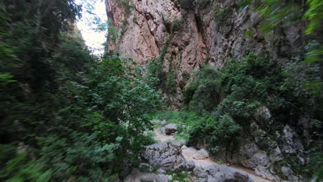 Aerial-forward-along-Gjipe-canyon-,-Albania