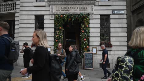 Lombard-Street-Restaurant-and-Bar,-Bank,-London,-United-Kingdom