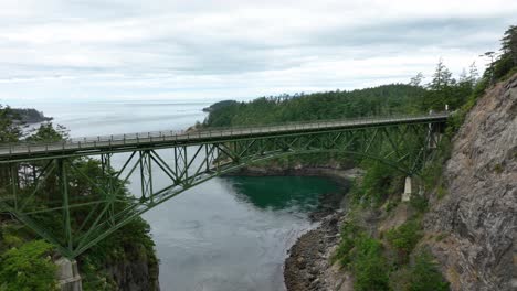 Wide-orbiting-shot-of-the-Deception-Pass-bridge-on-Whidbey-Island