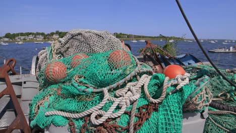 Harbor-Marina-Fishing-Nets-On-Dock