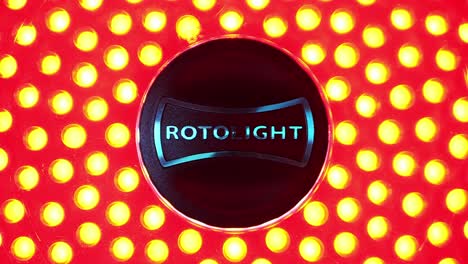 Precision-machined-Rotolight-product-logo-interacting-in-the-light,-Rotolight-neo-2