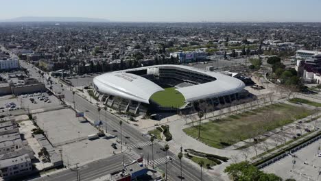 Wide-angle-establishing-shot-Banc-of-California-Stadium-in-Los-Angeles