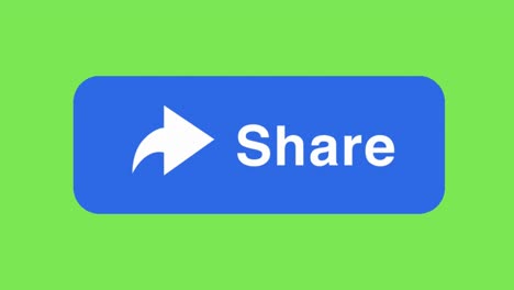 Facebook-Share-Button,-Social-Media-Animation,-Grüner-Bildschirm-4k