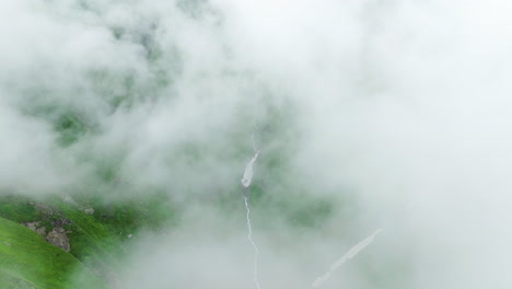 Foggy-Clouds-Over-Abano-Mountain-Pass-In-Tusheti-National-Park,-Georgia
