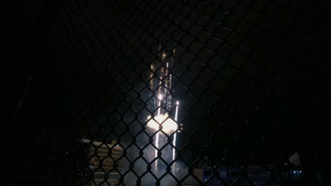 Fireworks-Downtown-Showing-Through-The-Fence