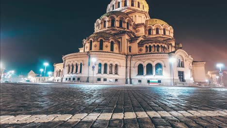 Sofia-cathedral-time-lapse-Aleksandar-Nevski