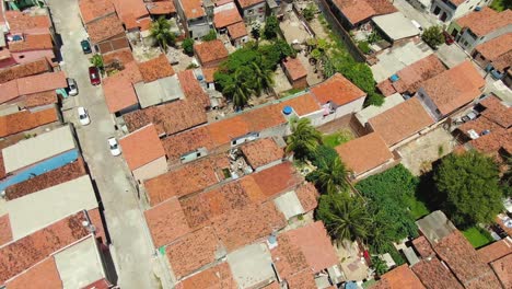 Aerial-shot-of-houses-on-Brazil