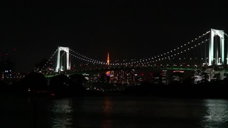 The-view-of-the-Rainbow-Bridge-and-Tokyo-Tower-at-night