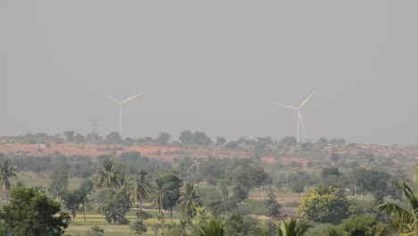 Wind-Power-Plant-at-outskirts-of-the-City-in-green-lush-vegetation