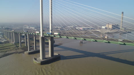 Aerial-view-of-the-QE2-Dartford-Crossing-on-the-River-Thames-linking-Kent-to-Essex-in-the-UK