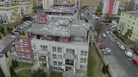 Aerial-view-of-the-Avantgarden-residential-complex-in-Brasov,-Romania