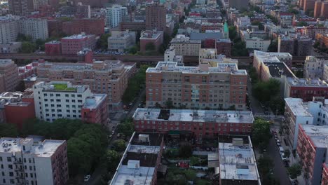 Aerial-footage-over-the-Harlem-Neighborhood-of-NYC