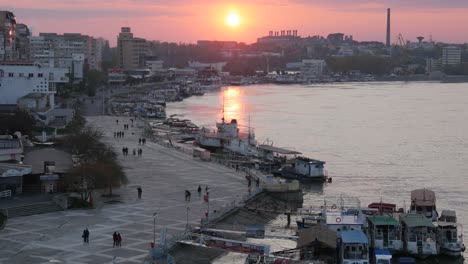 Tulcea,-Romania,-April-20,-2019-The-city-is-an-important-port-in-the-Danube-Delta
