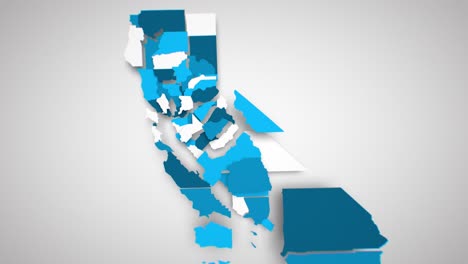 Motion-Graphics-Animierte-Karte-Von-Kalifornien-Im-Bild-–-Weiß