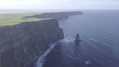 Beautiful-panning-shot-of-the-iconic-Cliffs-of-Moher-in-County-Clare-Ireland