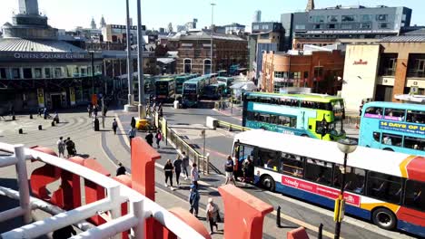 Motion-Lapse-shot-of-Queens-Square-Bus-Station-in-Liverpool-City-Center