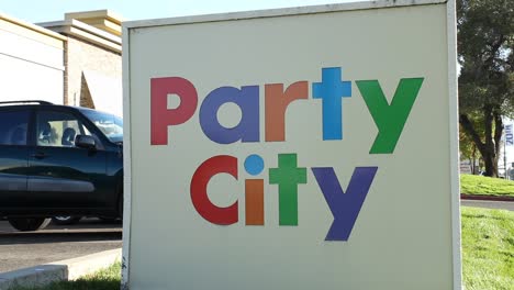 Party-City-Einzelhandelsgeschäftsschild
